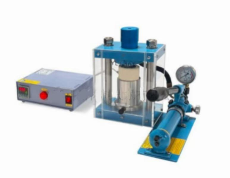 JKZC-SR550小型手動熱壓機(12mmSi3N4模具， 550℃℃，溫度控制，油壓機)